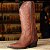 Bota Texana Feminina Floral 03585 – Crazy Horse Telha - Imagem 5