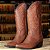 Bota Texana Feminina Floral 03585 – Crazy Horse Telha - Imagem 3