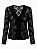 BLUSA DE RENDA PRETA BLESS - Imagem 1