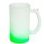 Caneca Chopp Jateada de Vidro 475ml - Verde - Imagem 1