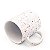 Caneca para Sublimação Splash Fosca Branca Flocos Vermelho - 325ml - Imagem 3