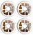 Roda Toy Machine 56mm Conical Fists Colors C line Dureza 99 - Imagem 1