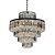Lustre Dijon Cromado Cristal (D)54Cm (A)50Cm E14 360W | AQ009M - Imagem 1