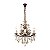 Lustre Passy Bronze Conhaque (D)65Cm (A)70Cm 12Xe14 | AQ028L - Imagem 1