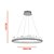 Pendente Roca Cristal Redondo Preto LED (D)80Cm | BC003B - Imagem 3