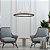 Pendente Roca Cristal Redondo Preto LED (D)80Cm | BC003B - Imagem 4
