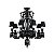 Lustre Gallery Cromado E Preto (D)85Cm (A)96Cm 8Xe14 | BW1308B - Imagem 1