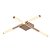 Plafon Sobrepor Palito Dourado (C)70cm 4x6W 2700K | CD016 - Imagem 1