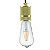 Pendente Socket Dourado (D)5Cm (A)6Cm 1xE27 | DA002B - Imagem 1