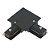 Conector L Para Trilho De Embutir Preto - Imagem 1