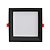 Plafon Embutir Low Frame Preto (C)22.5cm 24W 4000K | DLD024NB - Imagem 1