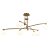 Plafon Calder Dourado Branco (C)116cm (A)52cm 6xG9 | DW004 - Imagem 1