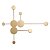Arandela Elo Dourado (C)89Cm (L)74Cm 24W 3000K | DY003 - Imagem 1