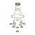 Pendente Ludique Pale Metal Gold 66Cm 10x2W | EG007 - Imagem 1