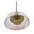 Pendente Disko Dourado Ambar (D)23Cm 8W 3000K | FO014A - Imagem 1