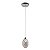 Pendente Goutte Cromado Transp (D)10Cm (A)15Cm 1xG9 | GA014 - Imagem 1