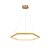 Pendente Hex Dourado Transp (D)60Cm 3000K | GD004 - Imagem 1