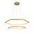 Pendente Hex Dourado Transp (D)80/60Cm 3000K | GD006 - Imagem 1