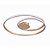 Plafon Órbita Dourado (D)54 +30cm 35W 3000K | GD007SG - Imagem 1
