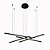 Pendente Fato Preto (C)120Cm 4X15W 3000K | GD008B - Imagem 2