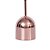 Abajur Glo Metal Cobre (D)30Cm (A)50Cm 1Xe27 40W | GL014E - Imagem 3