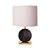 Base Abajur Biagio Dourado E Preto (D)22Cm (A)37Cm | GL016BG - Imagem 1