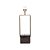 Base Abajur Quadratto Niquelado (C)13Cm (L)15Cm (A)50Cm | GL020N - Imagem 2