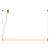 Pendente Lampe Bronze Transparente (C)125Cm 45W 3000K | HC001L - Imagem 1