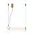 Pendente Lampe Bronze Transp (C)65Cm 23W 3000K | HC001S - Imagem 1