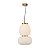 Pendente Tru Dourado Branco (D)24cm (A)36.5cm 21W 3000K | HC004 - Imagem 1