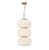 Pendente Tru Dourado Branco (D)24cm (A)45.5cm 30W 3000K | HC005 - Imagem 1