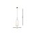 Pendente Tres Dourado Branco (D)22cm (A)59.5cm 1xE27 | HC014G - Imagem 3