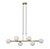 Pendente Abaporu Dourado Branco (L)30Cm 6xG9 | HL003W - Imagem 1