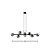 Pendente Abaporu Preto Fume (L)110Cm 8xG9 | HL004B - Imagem 2