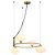 Pendente Samba Dourado Branco (D)41.5Cm 4xG9 | HL012S - Imagem 1