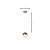 Pendente Media Luna French Gold (D)12Cm (A)13Cm 6W 3000K | HM003 - Imagem 2