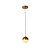 Pendente Media Luna Cobre (D)12Cm (A)13.5Cm 6W 3000K | HM003E - Imagem 1