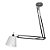Pendente Scope Cromado Branco (D)25Cm (A)142Cm 1xE27 | HU1002C - Imagem 1