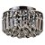 Plafon Kri Cromado Transp (D)40cm (A)24cm 5xG9 | HU1102 - Imagem 1