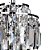 Pendente Kri Cromado e Transp (D)18Cm (A)21Cm 1xG9 | HU2105 - Imagem 3