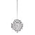 Pendente Fiore Cromado Transp (D)16Cm (A)18Cm 1xG9 | HU2106 - Imagem 1
