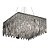Pendente Charm Cromado Cristal Transp (C)59Cm 13Xg9 | HU2157 - Imagem 1