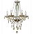Lustre Anjou Cromado Champagne (D)58Cm (A)63Cm 5Xe14 | JF015A - Imagem 1