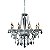 Lustre Anjou Cromado Transp (D)68Cm (A)68Cm 8Xe14 | JF018C - Imagem 1