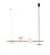 Pendente Dendê Dourado Vidro Fosco (L)123Cm 2400K | JJ019 - Imagem 1