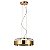 Pendente Otto French Gold Transparente 31,5cm 15W | JO007G - Imagem 1