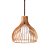 Pendente Wood Madeira Caramelo (D)22cm (A)22cm 1xE27 | LB004 - Imagem 1