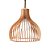 Pendente Wood Madeira Caramelo (D)45cm (A)45cm 1xE27 | LB005 - Imagem 1