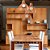 Pendente Wood Madeira Caramelo (D)45cm (A)45cm 1xE27 | LB005 - Imagem 4
