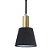 Pendente Pipe Dourado Preto (A)19.5Cm 1xE14 | ME001 - Imagem 1